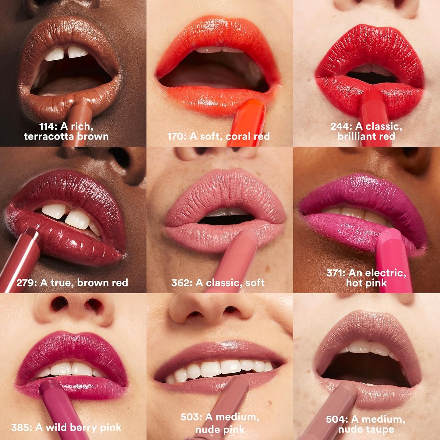 the Color Lip Glow - Highly Pigmented Lipstick for Women with Shea Butter - Lip Gloss and Lip Balm Effect - 385 Wild Berry Pink - 0.05 Oz