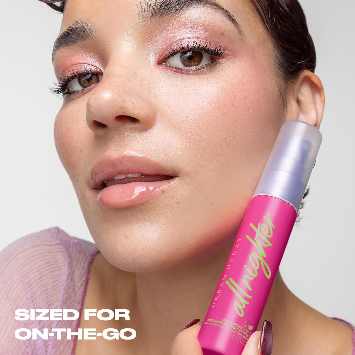 All Nighter Hyaluronic Acid Waterproof Dewy Setting Spray for Face, Hydrated Finish, Long-Lasting, Smudge-Proof & Transfer-Resistant Makeup, Oil-Free