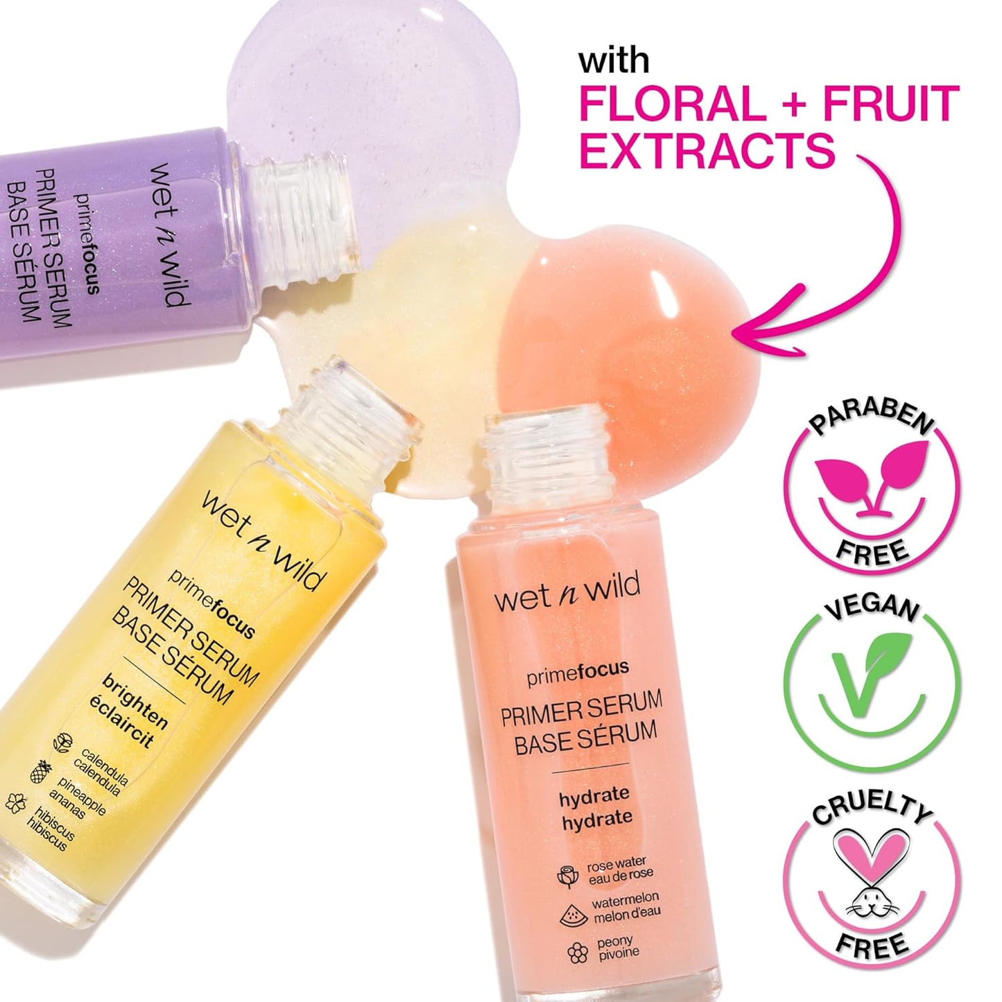 Prime Focus Facial Serum Primer Makeup Extending, Hydrating Face Skin Care Product, Reduces Fine Lines and Wrinkles, for Repairing Dry Skin, Retinol Alternative