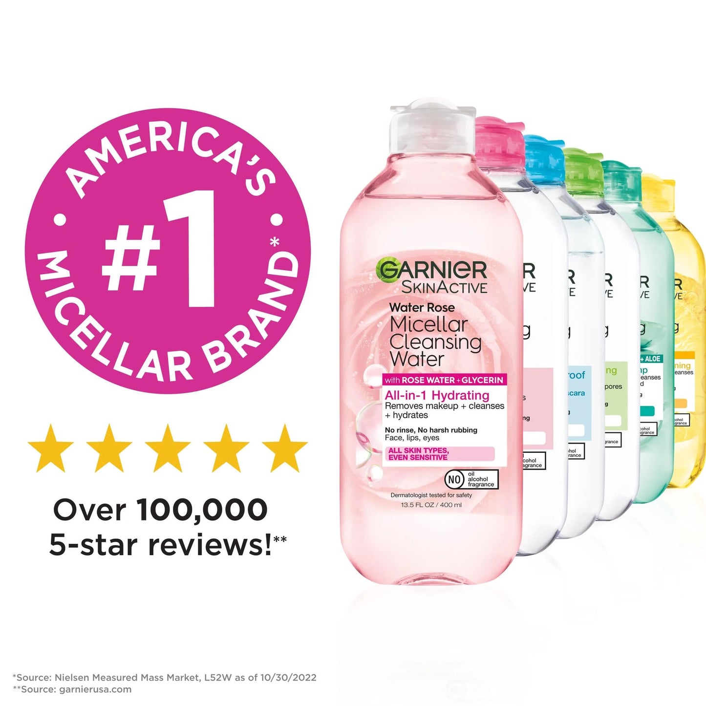 Skinactive Rose Water Micellar Cleansing Water, 13.5 Fl Oz