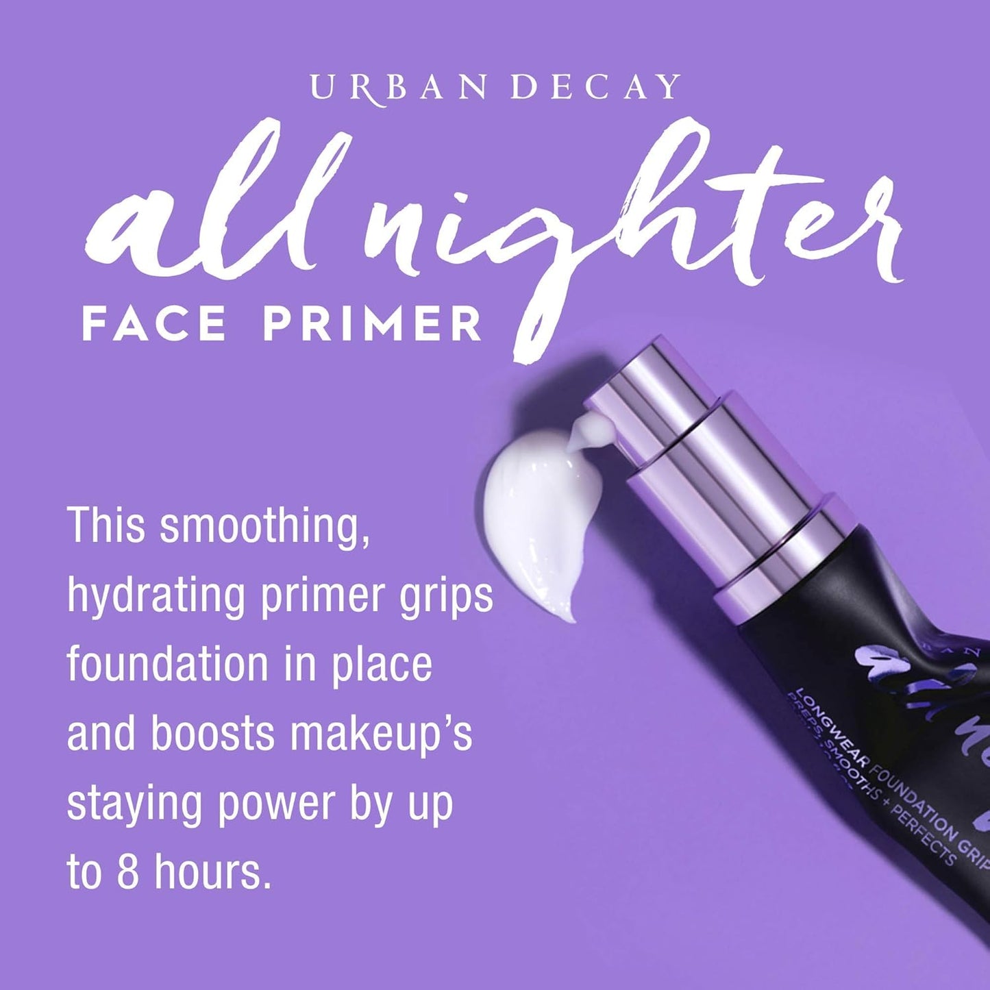 All Nighter Longwear Face Primer, Smoothing & Hydrating Base for Foundation Face Makeup, Sheer & Lightweight, for All Skin Types, Paraben-Free