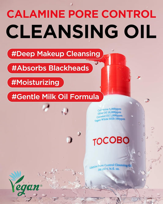 Calamine Pore Control Cleansing Oil 200Ml / 6.76 Fl Oz | Blackheads, Make-Up Cleansing, Pore Care, Deep Cleansing, Mothers Day