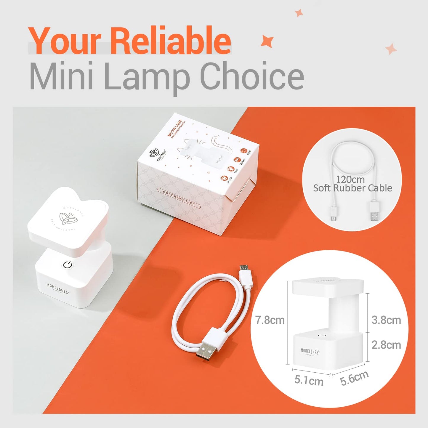 Mini UV Light for Gel Nails, UV Nail Lamp, Nail Light for Gel Nails with 2 Timers for Fast Nail Extension, LED Nail Lamp, Portable USB Nail Dryer for Travel