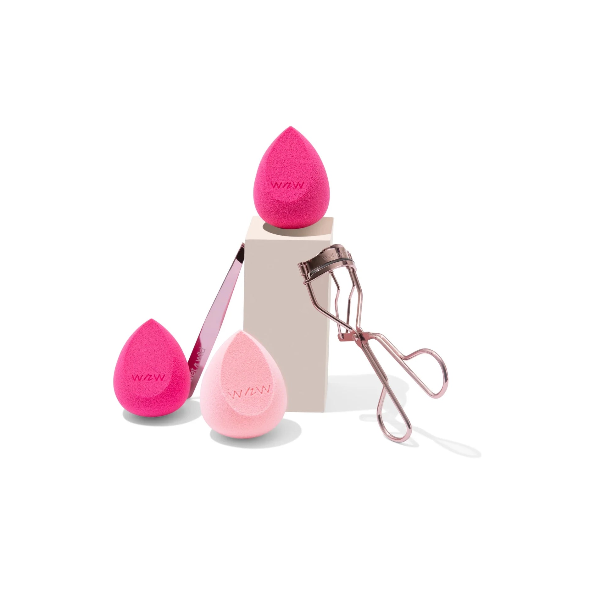 (3 Pack)  Slanted Tweezers - Pink