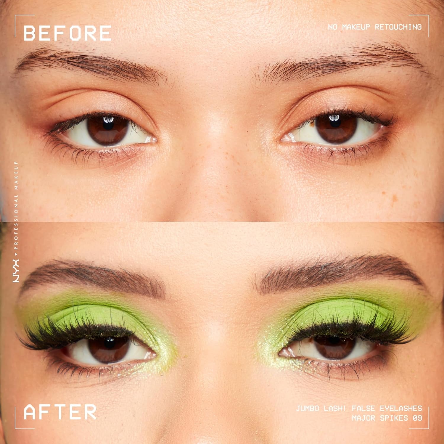 Jumbo Lash! Vegan False Eyelashes, up to 12HR Wear, Reusable Fake Lashes - Major Spikes