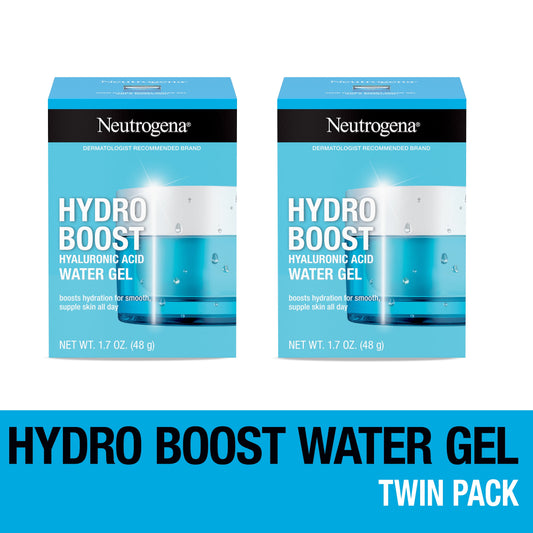 (2 Pack)  Hydro Boost Water Gel Face Moisturizer Lotion with Hyaluronic Acid, 1.7 Oz