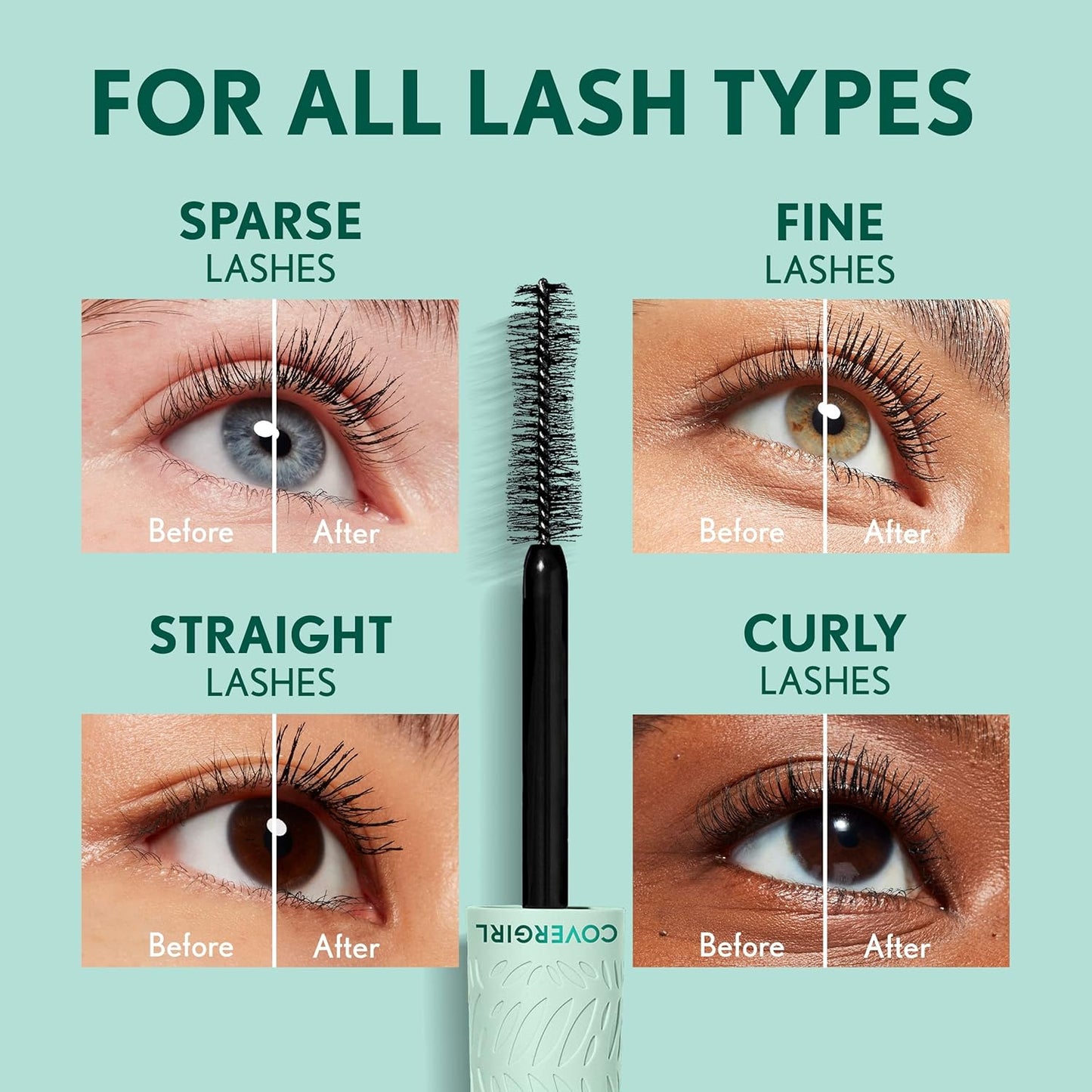 Lash Blast Cleantopia Mascara, Volumizing, Smudge-Proof, Vegan Formula, Extreme Black 800, 1 Count