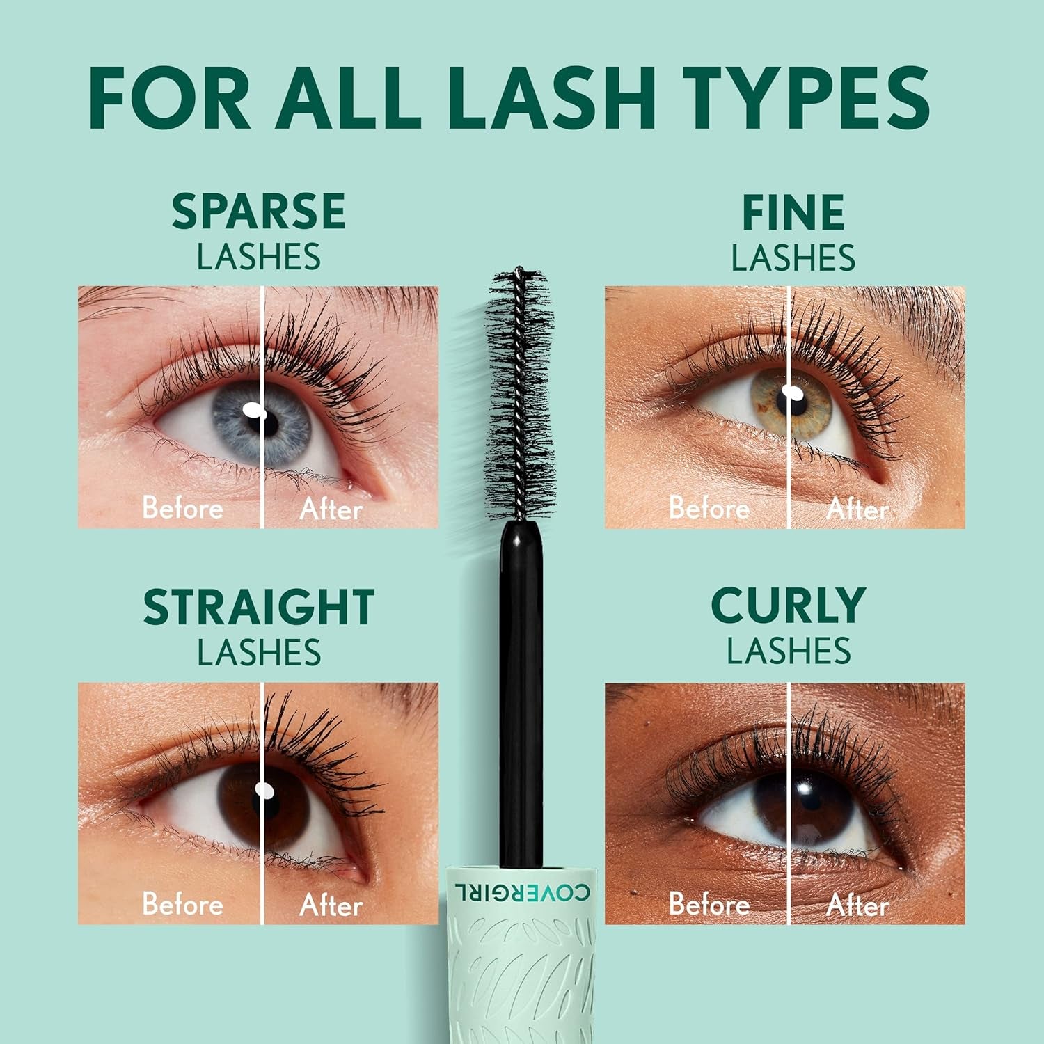 Lash Blast Cleantopia Mascara, Volumizing, Smudge-Proof, Vegan Formula, Extreme Black 800, 1 Count