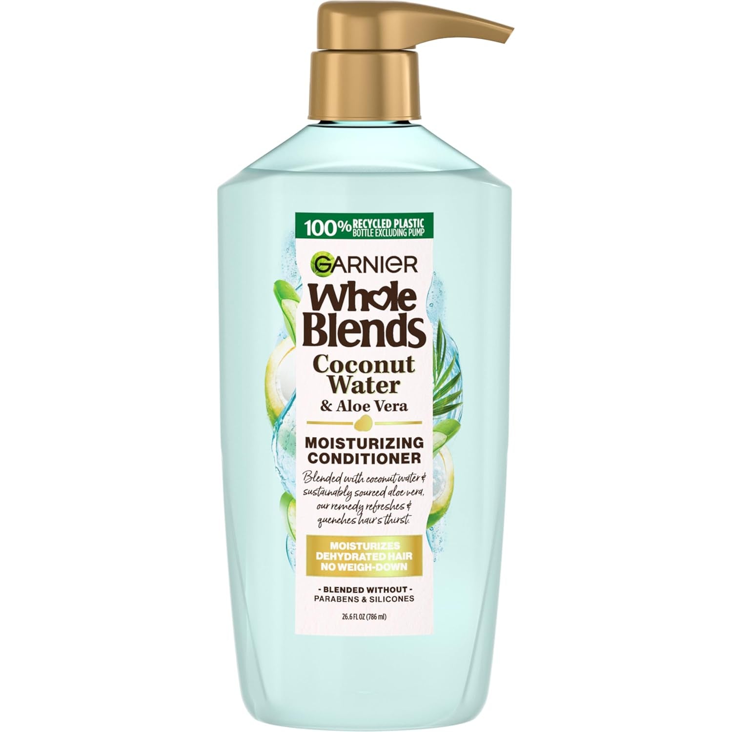 Whole Blends Coconut Water & Aloe Vera Refreshing Conditioner for Normal Hair, 26.6 Fl Oz, 1 Count (Packaging May Vary)