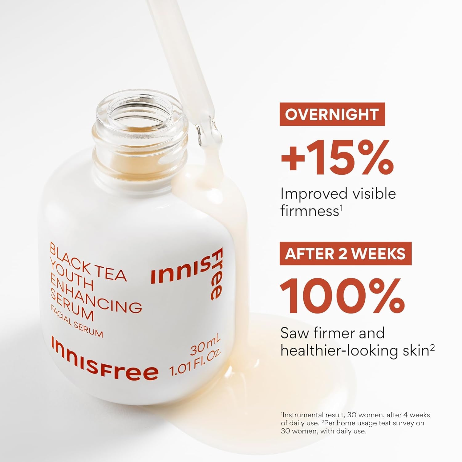 Black Tea Youth Serum, Korean Anti-Aging Treatment with Niacinamide for Radiance, Firm Skin, Hydration, and Visible Skin Renewal