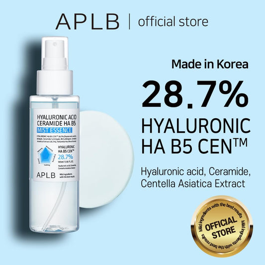Hyaluronic Acid Ceramide HA B5 Mist Essence | HYALURONIC HA B5 CEN™ 28.7% 3.55 Fl.Oz/Korean Skincare, Replenishing Moisture, Revitalize for Gentle and Improve Skin Texture through Hyaluronic