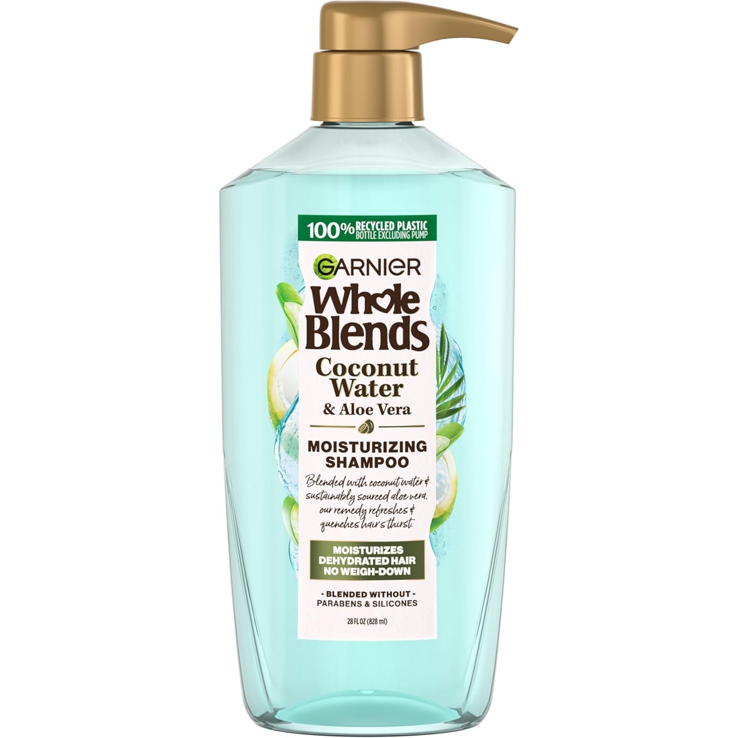 Whole Blends Coconut Water & Aloe Vera Refreshing Shampoo for Normal Hair, 26.6 Fl Oz, 1 Count (Packaging May Vary)