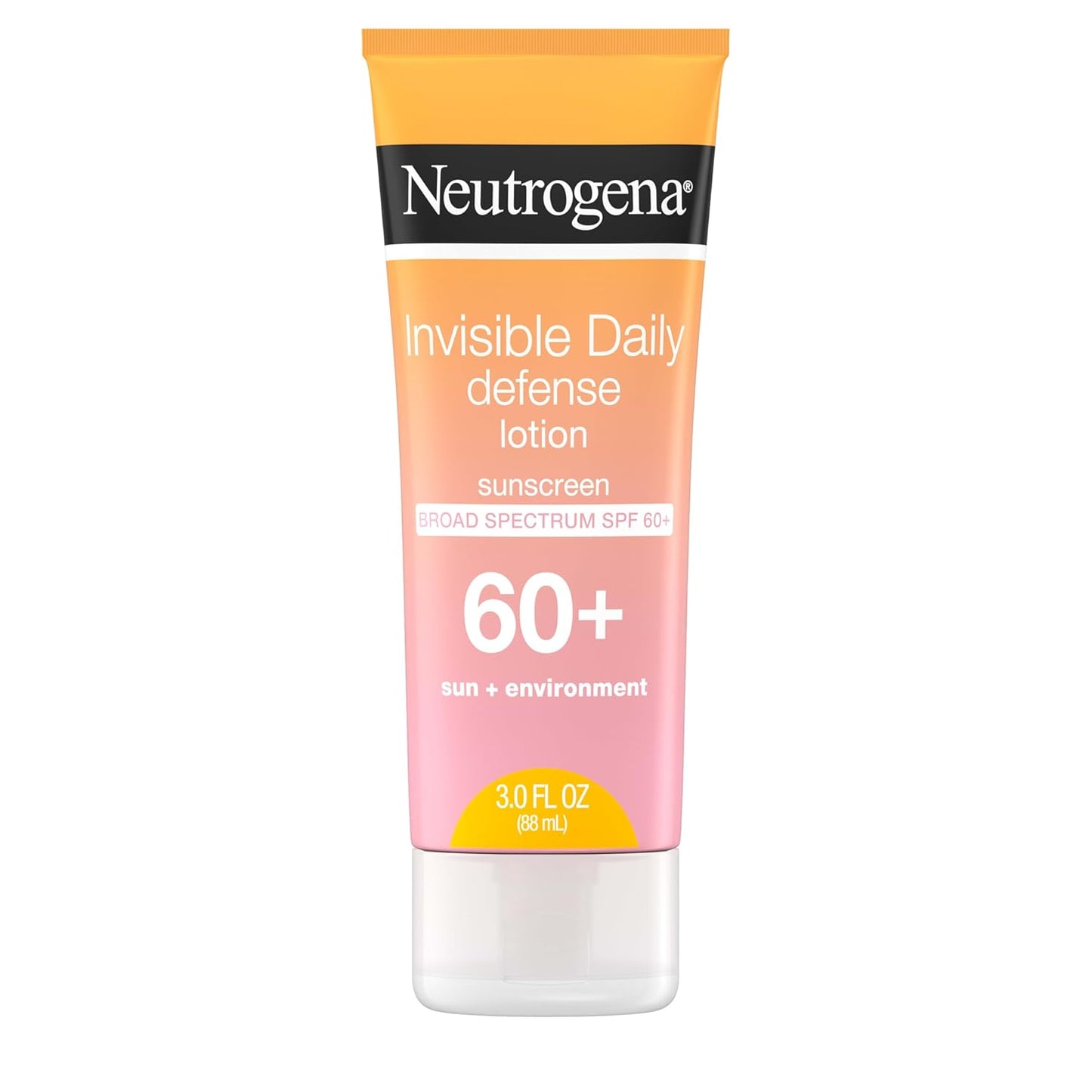 Invisible Daily Sunscreen Lotion, Broad Spectrum SPF 60+, Oxybenzone-Free & Water-Resistant, Sun or Environmental Aggressor Protection, Antioxidant, 3 Fl Oz (Pack of 1)