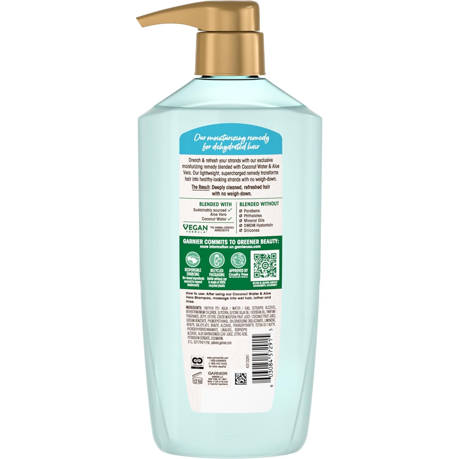 Whole Blends Coconut Water & Aloe Vera Refreshing Conditioner for Normal Hair, 26.6 Fl Oz, 1 Count (Packaging May Vary)