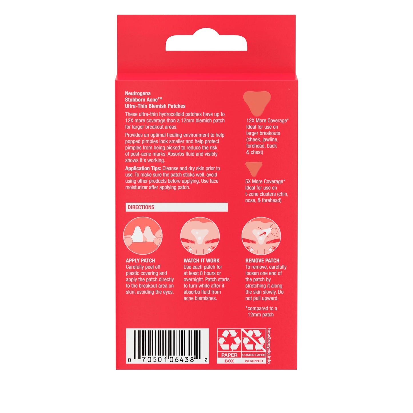 (3 Pack)  Stubborn Acne Patches, Facial Patches for Blemishes, 10 Count