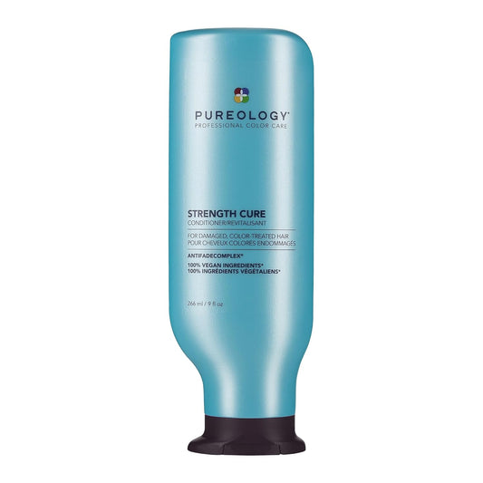 Strength Cure Conditioner - for Damaged or Color-Treated Hair, Reduces Breakage, Strengthens & Softens, with Sulfate-Free Formula, Vegan