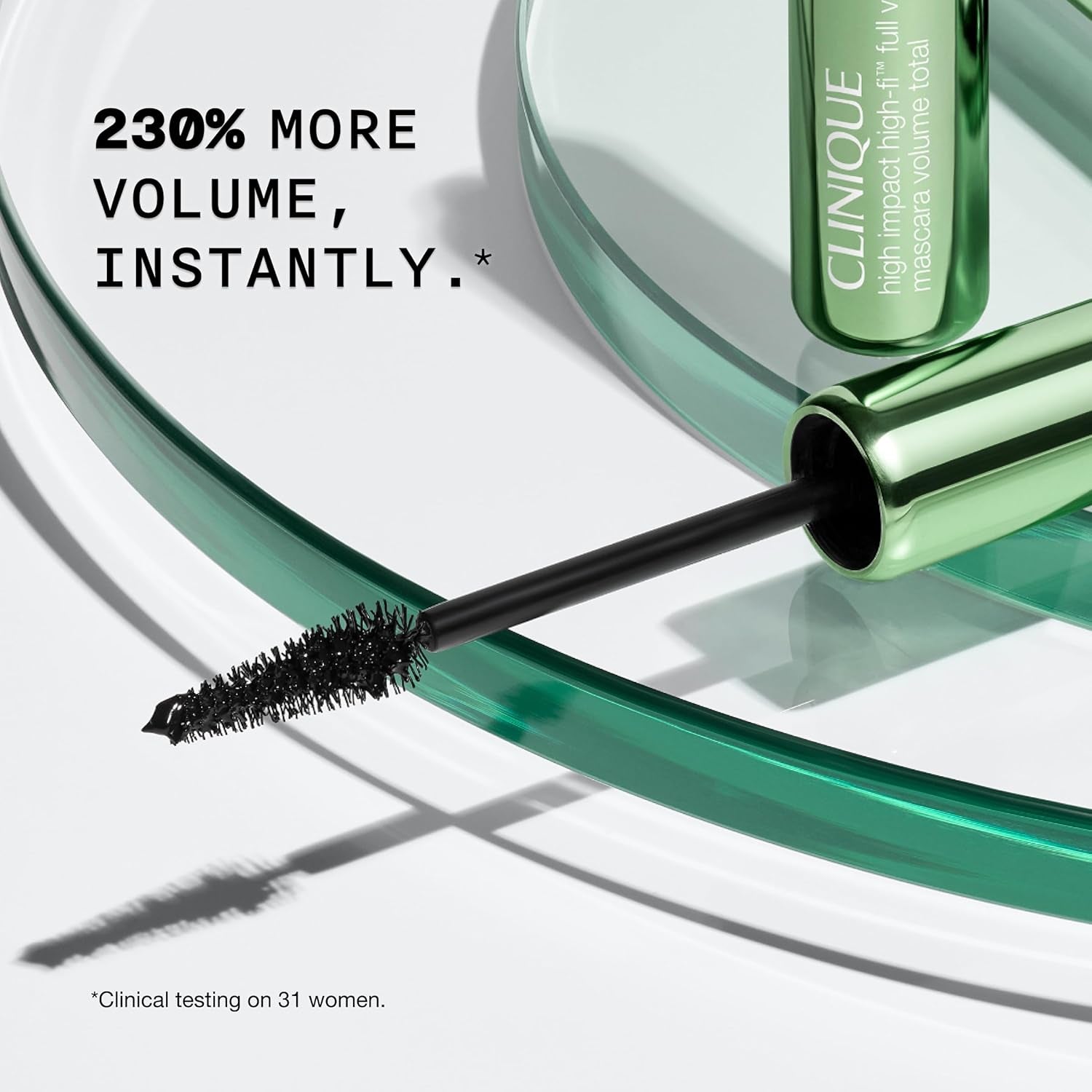 High Impact High-Fi Full Volume Water-Resistant Mascara | Volumizing, Non-Clumping, Smudge-Proof + Safe for Sensitive Eyes