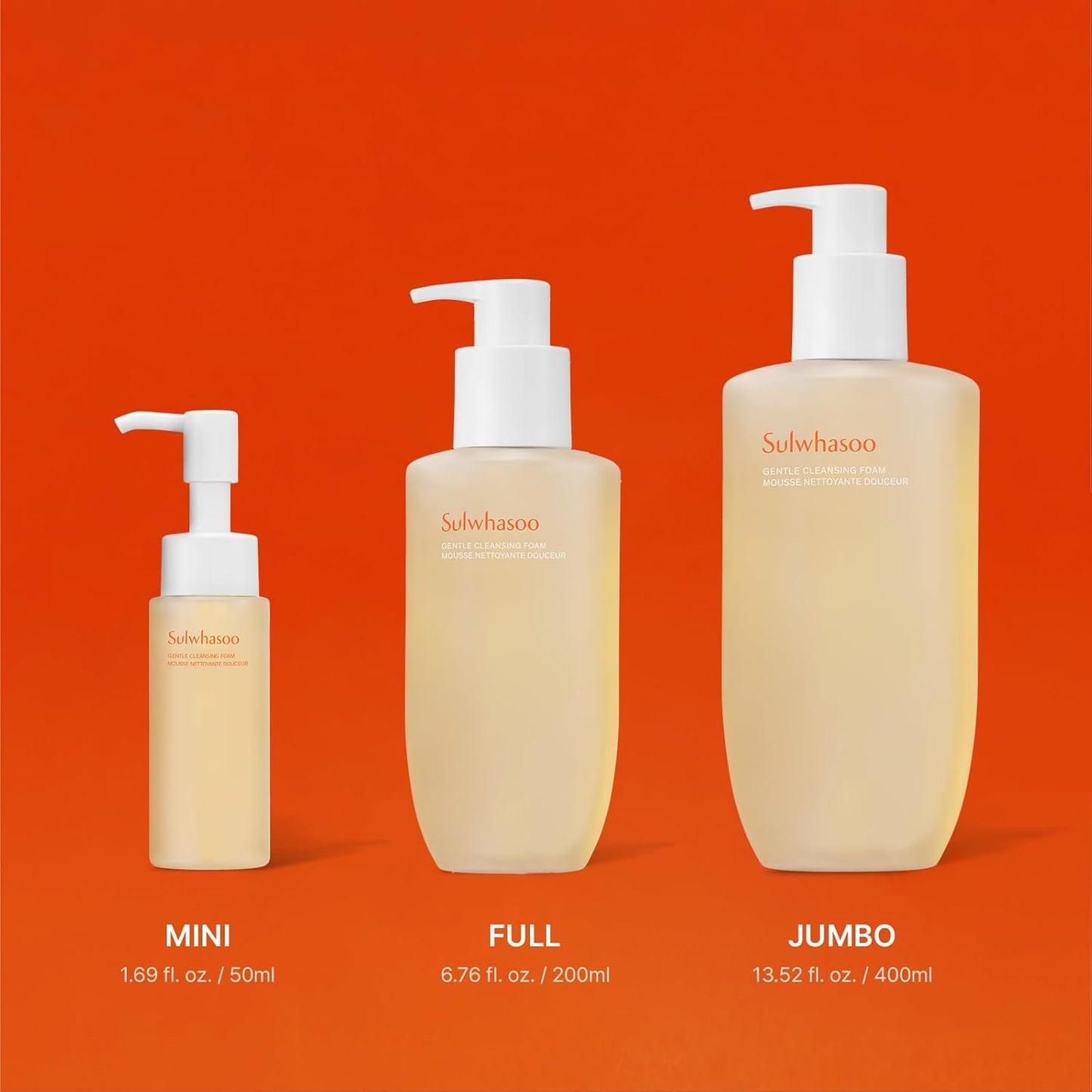 Gentle Cleansing Foam - Korean Face Wash for All Skin Types, Moisturizes & Rejuvenates, Removes Dirt & Impurities, Softens Skin, Hydrating Cleanser