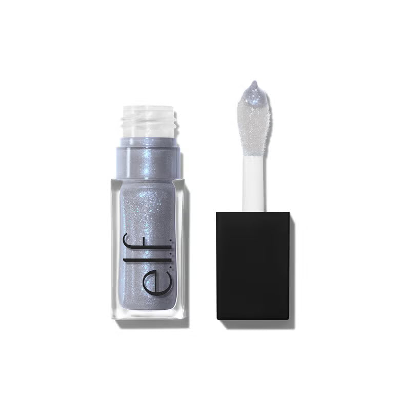 Glow Reviver Lip Oil, Nourishing and Hydrating with High-Shine Glimmer Finish & Sheer Wash of Color, Minty Scent, Non-Sticky, Vegan & Cruelty-Free, Crystal Baller