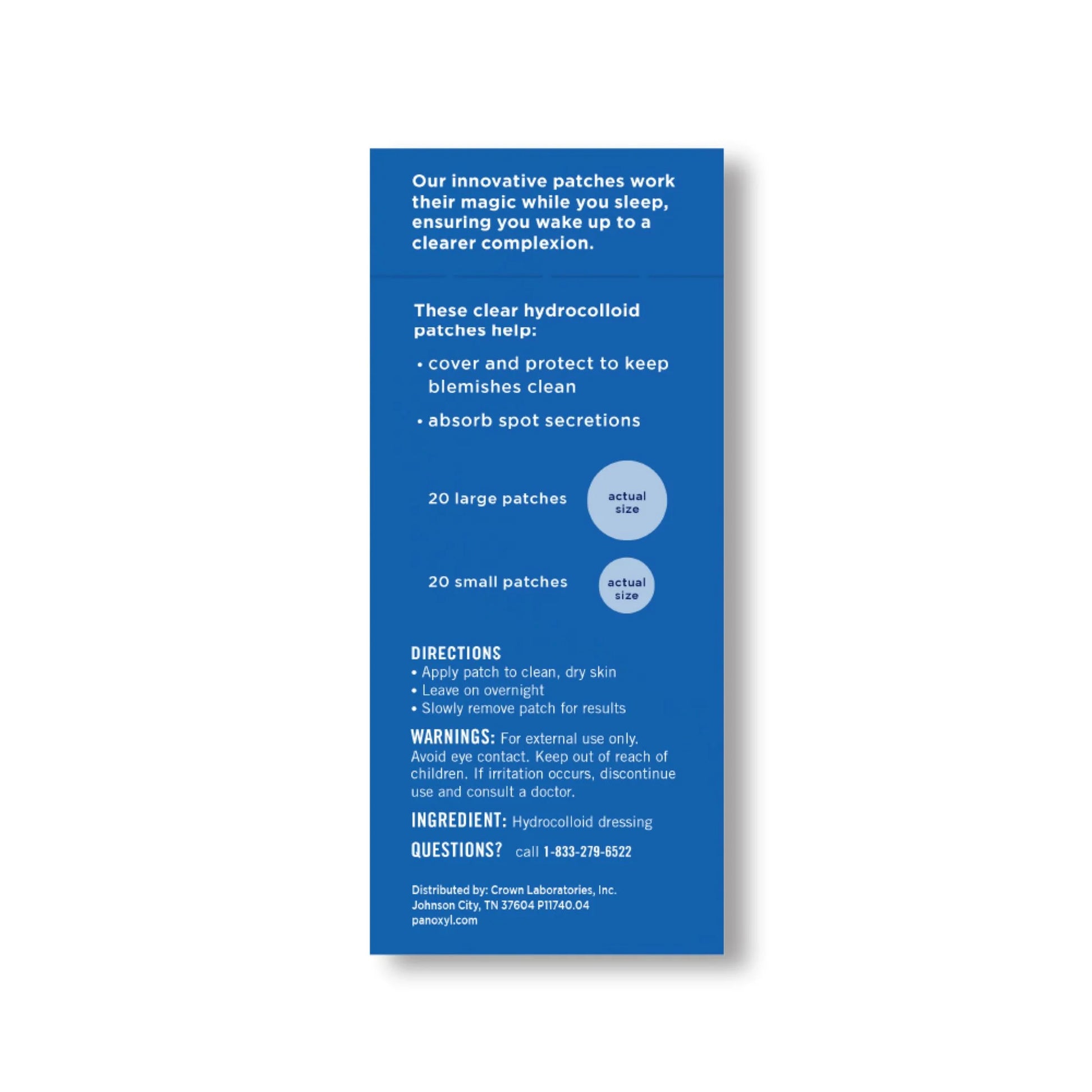 (3 Pack)  Overnight Spot Patches for Face, Pimple Patch, Clear, 40 Count