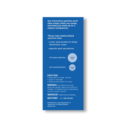 (3 Pack)  Overnight Spot Patches for Face, Pimple Patch, Clear, 40 Count