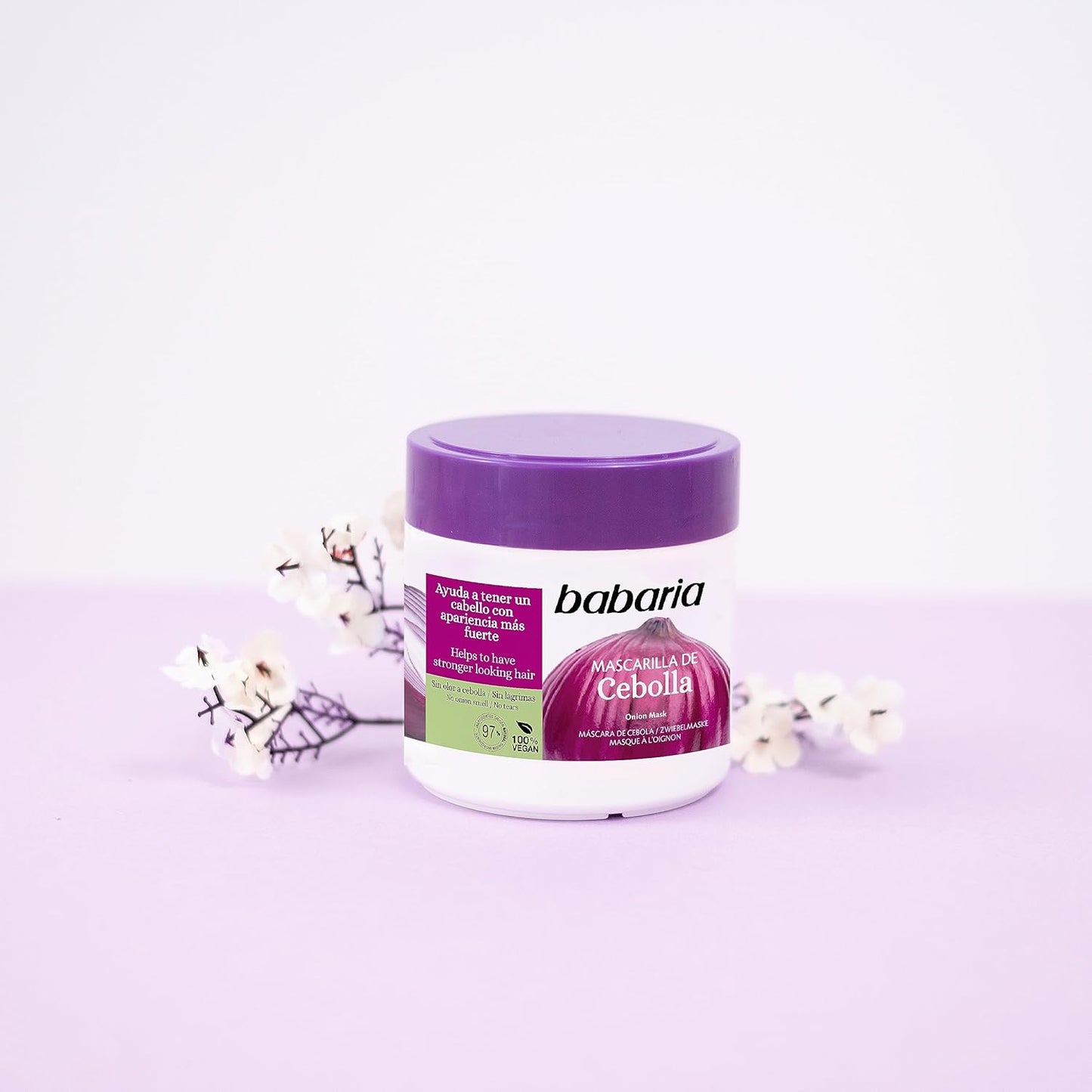 Onion Hair Mask - No Smell, No Tears - Purifying and Antioxidant Properties - Improves Hair Growth - Adds Gloss and Shine - Reduce Itchy Scalp, Dandruff, and Frizz - 13.5 Oz Masque