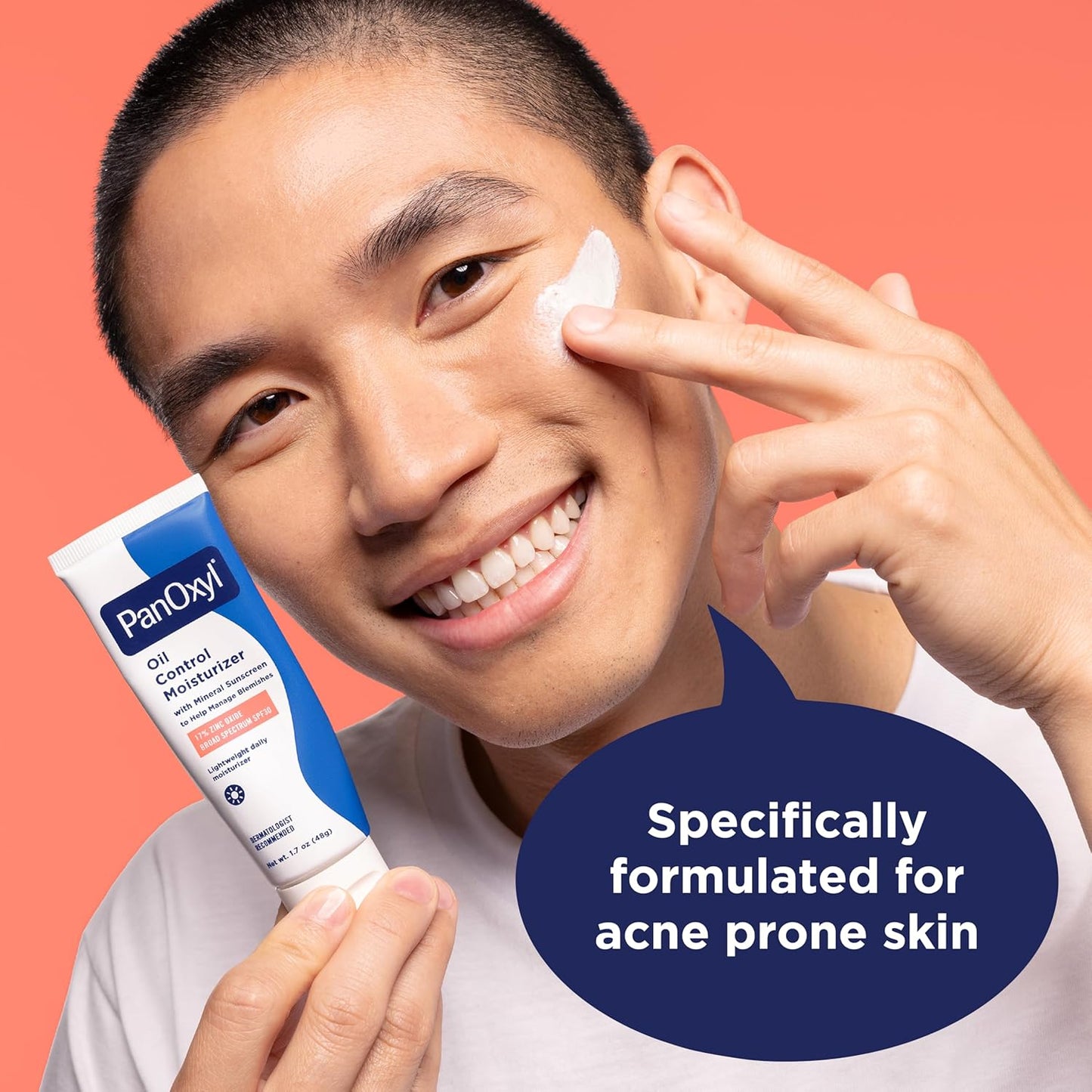 AM Oil Control Moisturizer, NEW Sheer Formula, Absorbs Excess Oil and Reduces Shine, with Mineral Sunscreen for Acne Prone and Oily and All Skin Tones - 1.7 Oz
