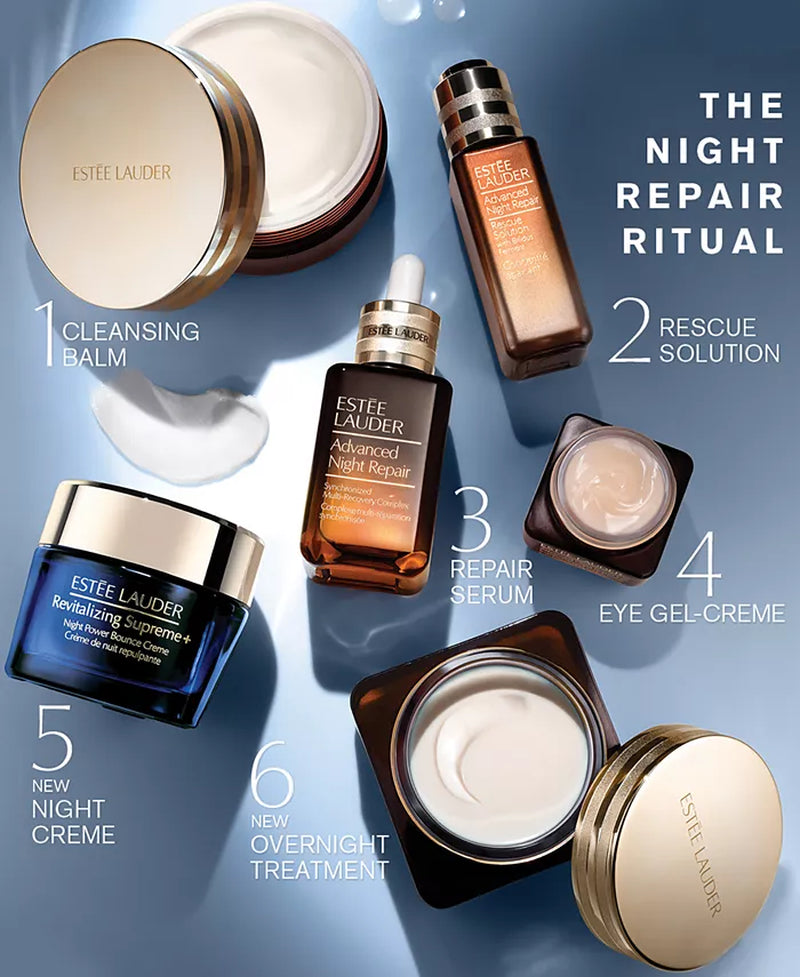 Advanced Night Repair Rescue Solution Serum with 15% Bifidus Ferment, 0.68 Oz.