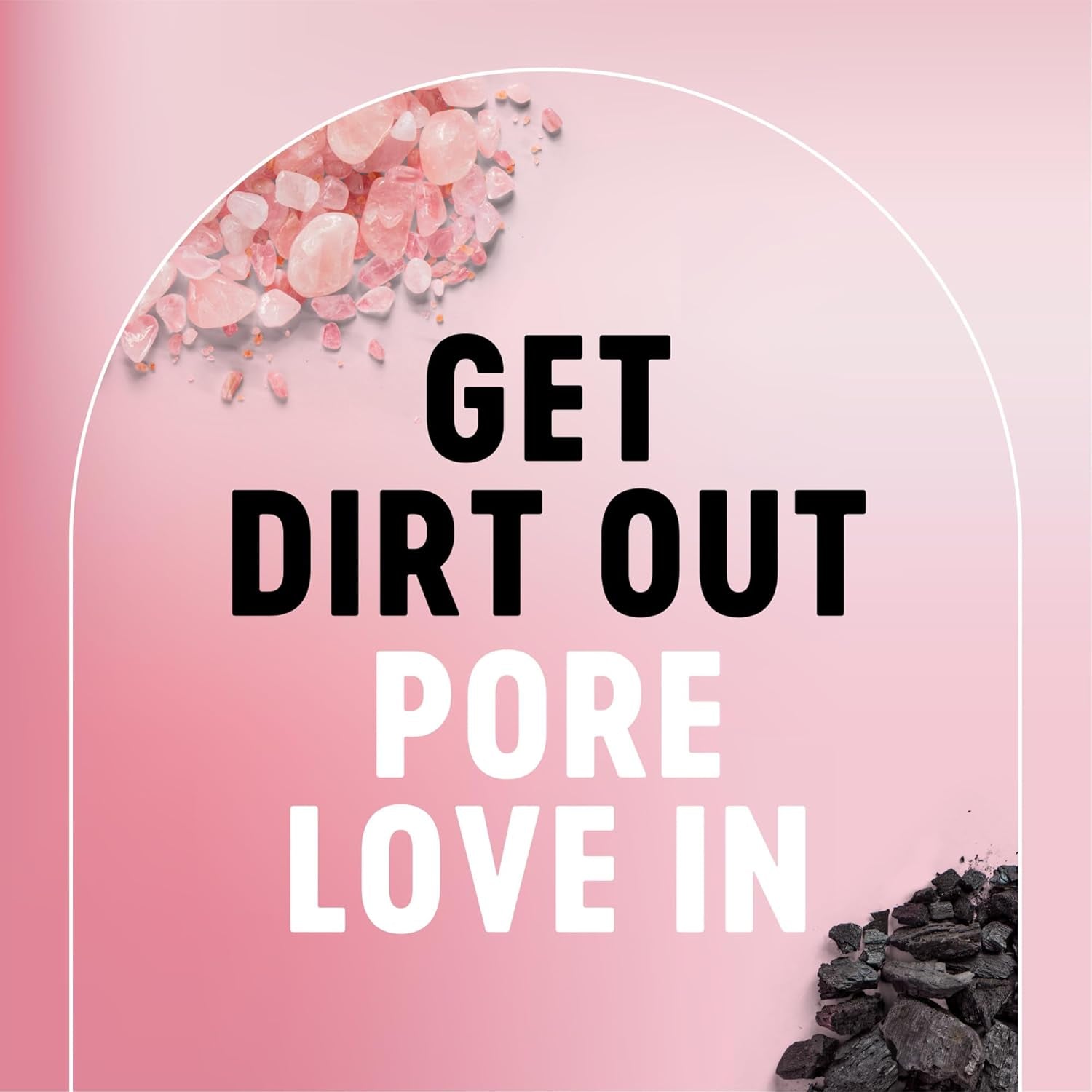 Rose Quartz + Charcoal Daily Purifying Cleanser, Oil Free Facial Cleanser Energizes Skin, Dermatologist Tested and Cruelty Free, 6.77 Oz