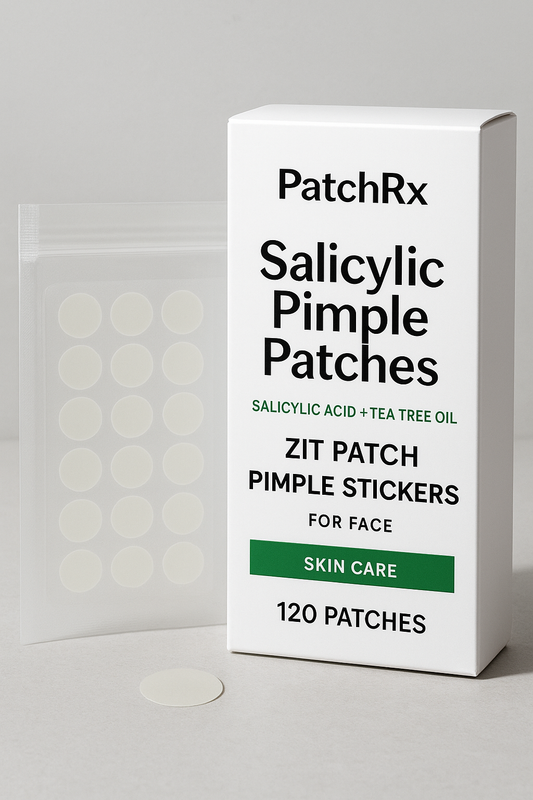 Salicylic Pimple Patches (120 Pack), Salicylic Acid Acne Patches with Tea Tree Oil - Zit Patch and Pimple Stickers for Face for Skin Care