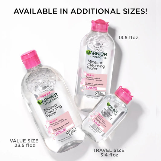 Micellar Cleansing Water 400ML Pink Feature Only 13.5 Fl Oz