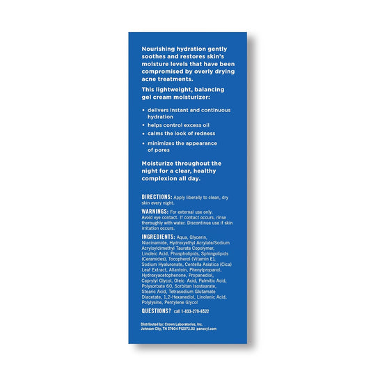 PM Balancing Repair Moisturizer with Niacinamide, Ceramides and Cica, Hydrating Face Moisturizer, Acne Prone Skin and Dry Skin, Non-Comedogenic Night Face Moisturizer, 3 Oz