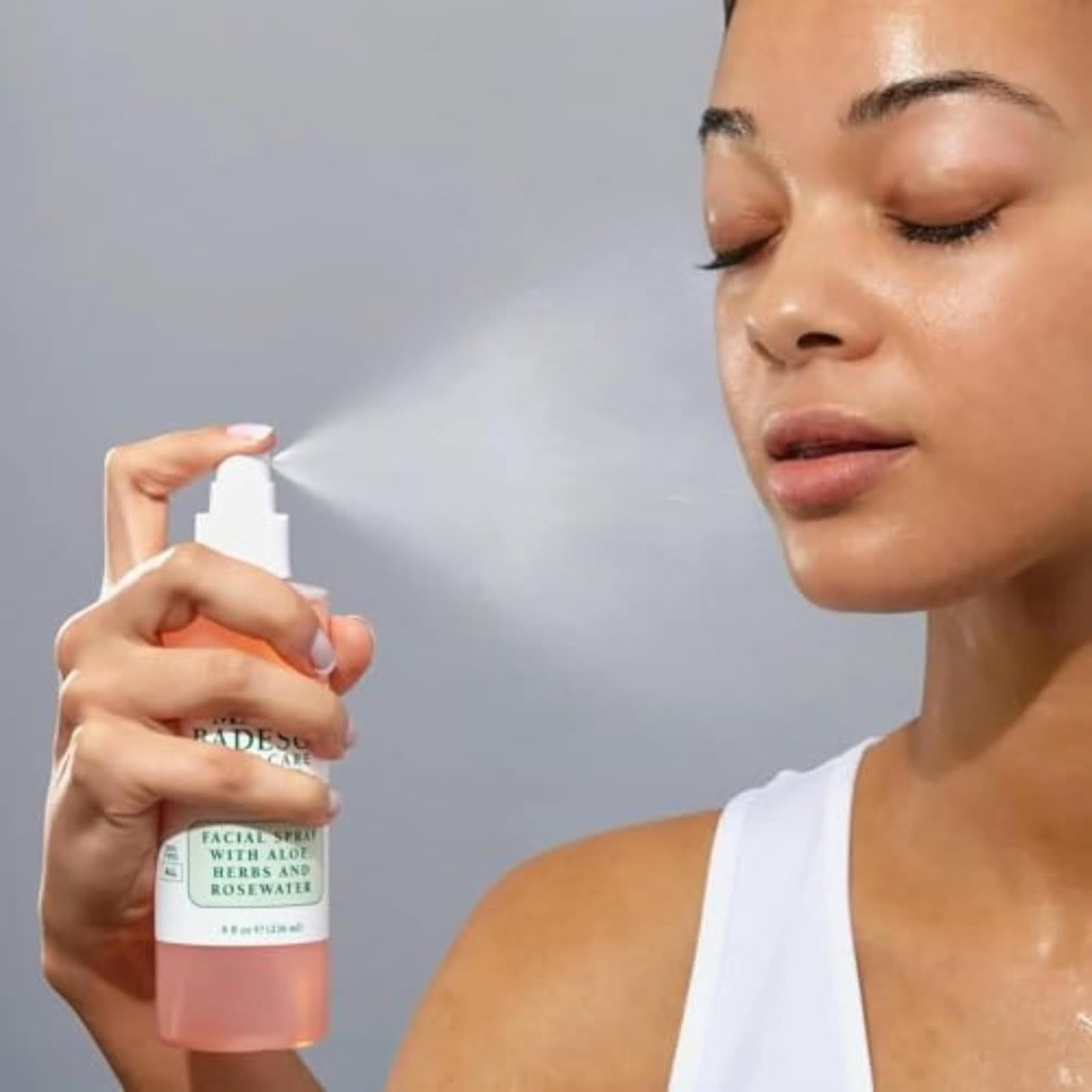 Facial Spray with Aloe, Herbs and Rose Water for All Skin Types, Face Mist That Hydrates, Rejuvenates & Clarifies