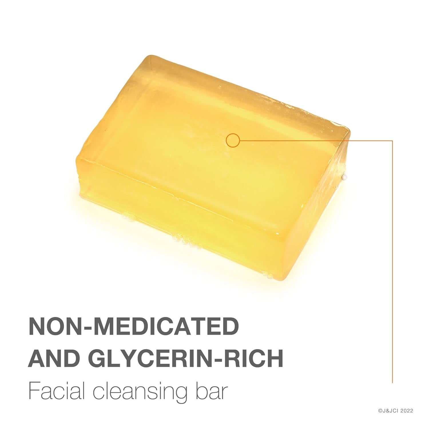 Facial Cleansing Bar for Acne-Prone Skin, Gentle Non-Medicated Daily Cleanser, Non-Comedogenic Transparent Soap with Glycerin, No Dyes or Detergents, 3.5 Oz