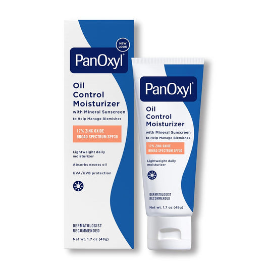 AM Oil Control Moisturizer, NEW Sheer Formula, Absorbs Excess Oil and Reduces Shine, with Mineral Sunscreen for Acne Prone and Oily and All Skin Tones - 1.7 Oz