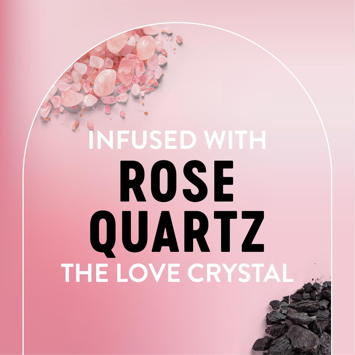 Rose Quartz + Charcoal Daily Purifying Cleanser, Oil Free Facial Cleanser Energizes Skin, Dermatologist Tested and Cruelty Free, 6.77 Oz