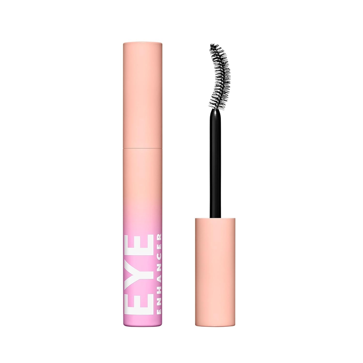 Eye Enhancer, Intense Black, 3D Mascara, Curved Fiber Brush, Plant-Based Lifting Wax, for All Lash Types, 24-Hour Wear, Transfer-Proof, Flake-Free, 0.30Oz