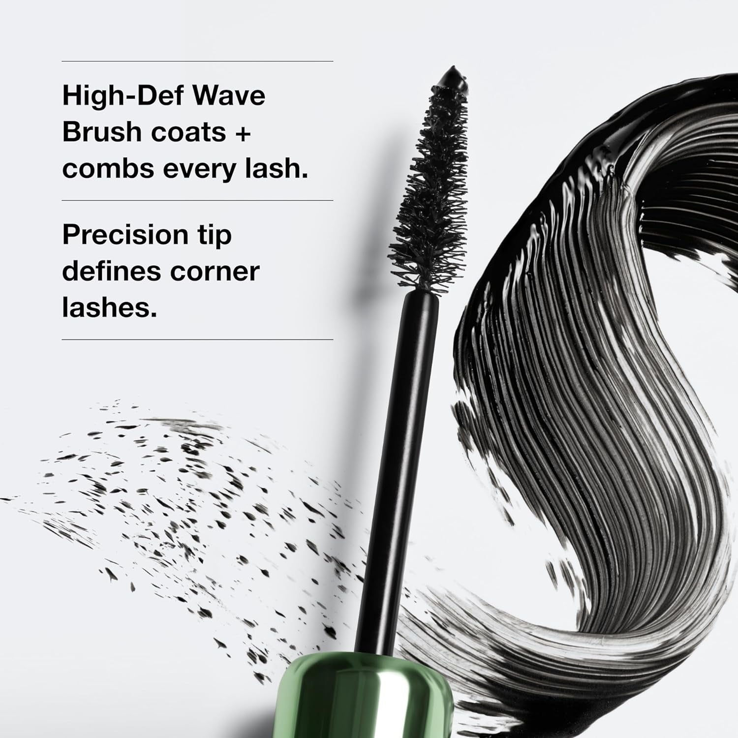 High Impact High-Fi Full Volume Water-Resistant Mascara | Volumizing, Non-Clumping, Smudge-Proof + Safe for Sensitive Eyes