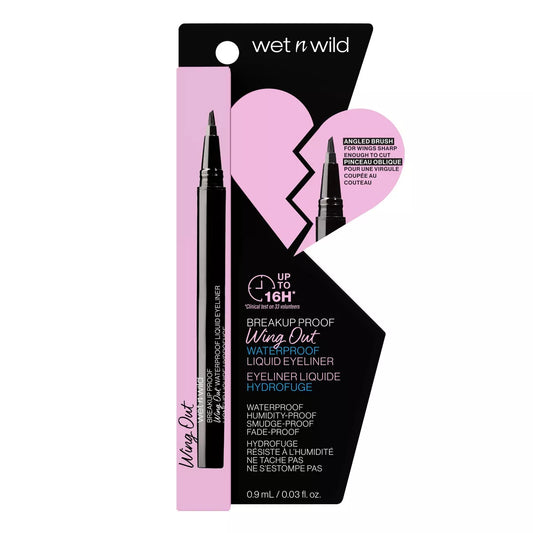 Wet N Wild Breakup Proof Wing Out Waterproof Liquid Eyeliner - Ultra Black