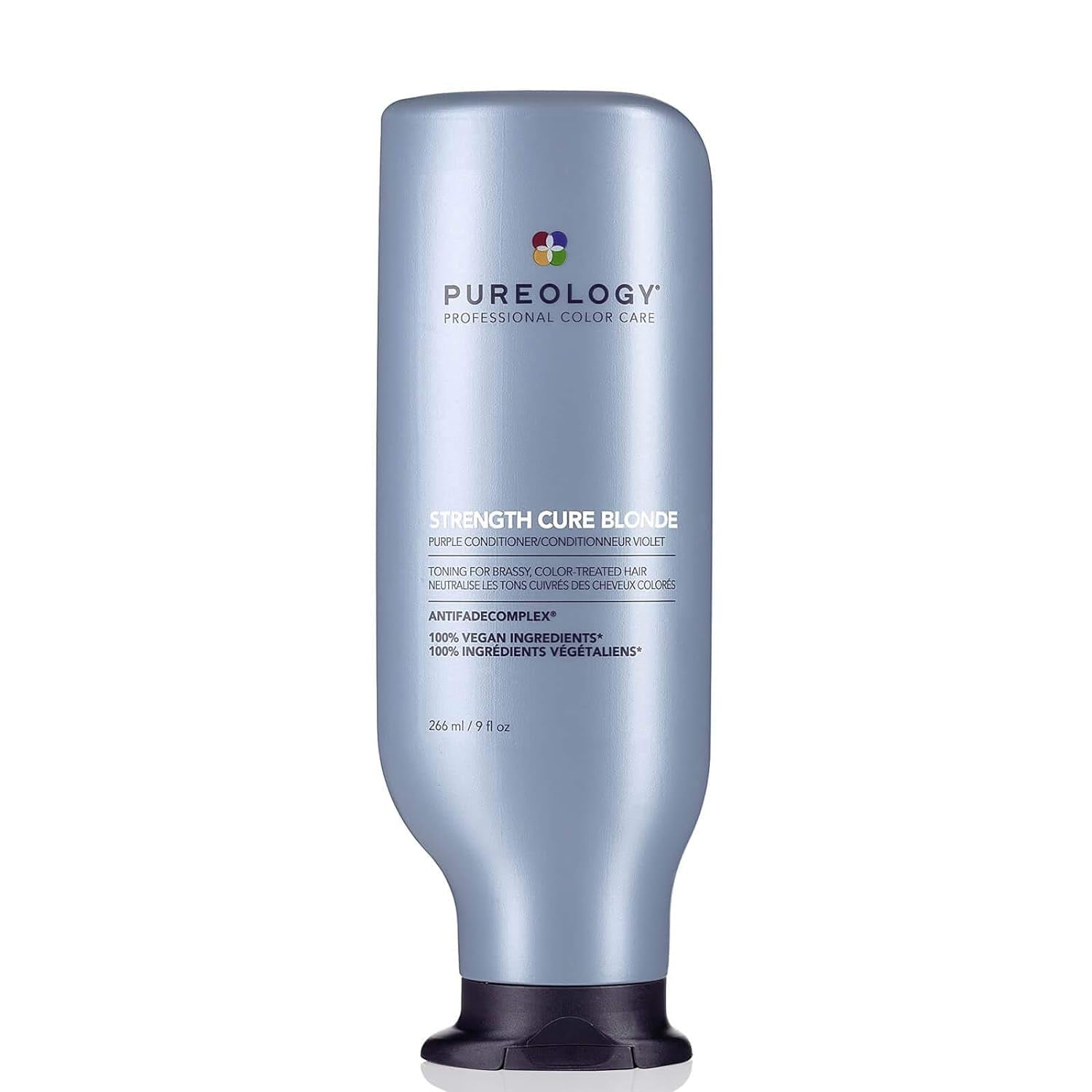 Strength Cure Blonde Purple Conditioner - for Blonde & Lightened Color-Treated Hair, Strengthens Hair & Fights Brass, Sulfate-Free & Vegan