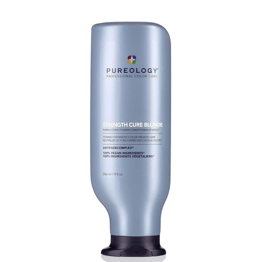Strength Cure Blonde Purple Conditioner - for Blonde & Lightened Color-Treated Hair, Strengthens Hair & Fights Brass, Sulfate-Free & Vegan