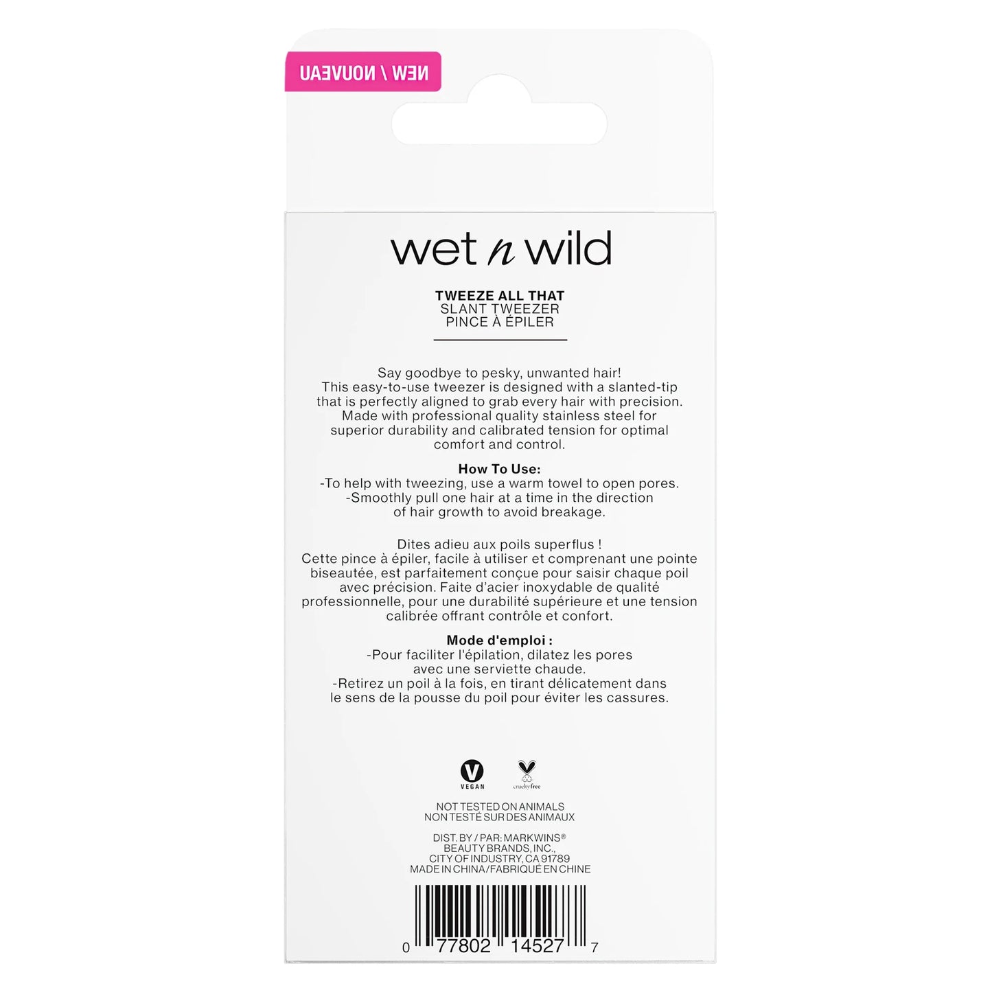(3 Pack)  Slanted Tweezers - Pink