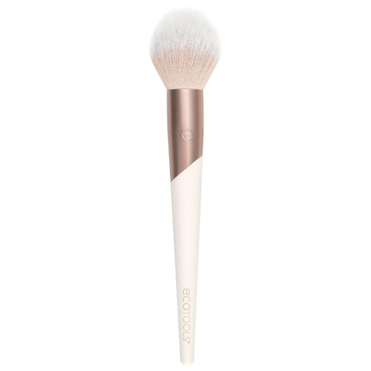 Luxe Plush Powder Makeup Brush for Blush & Bronzer, Works Best with Powder Makeup, Luxurious and Glamorous, Eco-Friendly Premium Makeup Brush, Synthetic Bristles, Pink, 1 Count