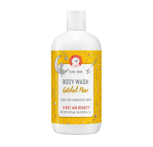 FAB Pure Skin Body Wash Gilded Pear Holiday Collection Deep Cleansing, Limited Edition 16 Fl Oz,
