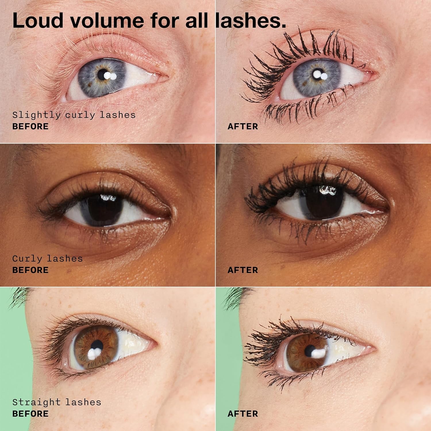 High Impact High-Fi Full Volume Water-Resistant Mascara | Volumizing, Non-Clumping, Smudge-Proof + Safe for Sensitive Eyes