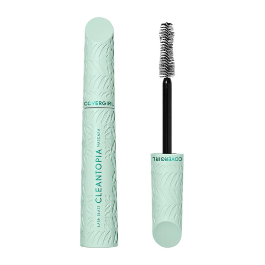 Lash Blast Cleantopia Mascara, Volumizing, Smudge-Proof, Vegan Formula, Extreme Black 800, 1 Count
