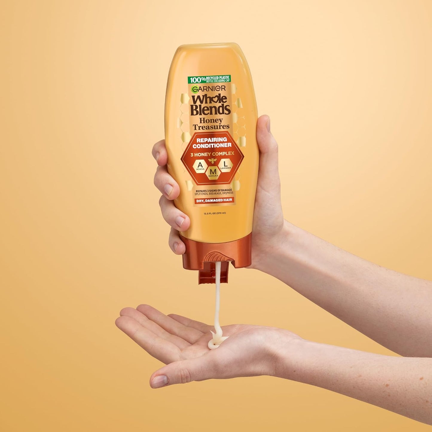 Whole Blends Honey Treasures Repairing Shampoo, for Dry, Damaged Hair, 3 Fl Oz (Travel Size), 1 Count (Packaging May Vary)