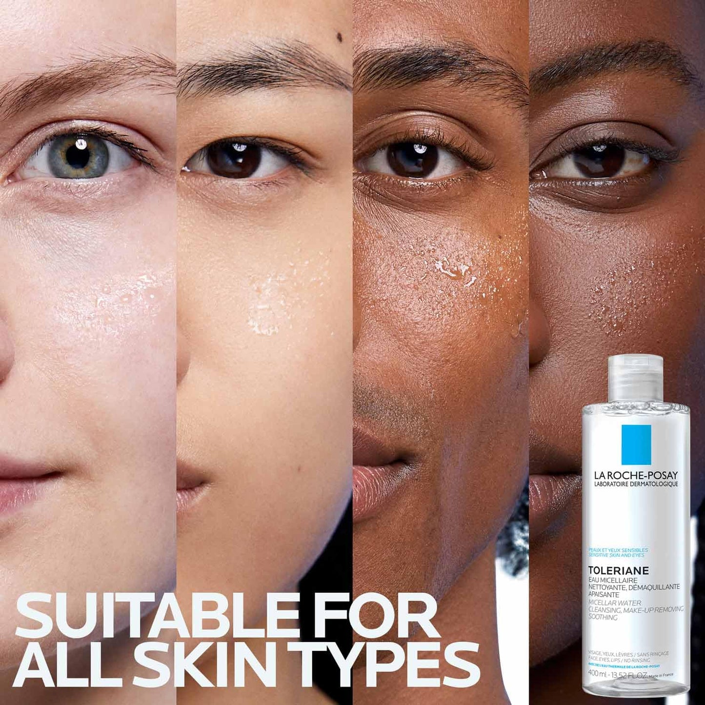 Micellar Cleansing Water for Sensitive Skin, Micellar Water Makeup Remover, Cleanses and Hydrates Skin, Gentle Face Toner, Oil Free