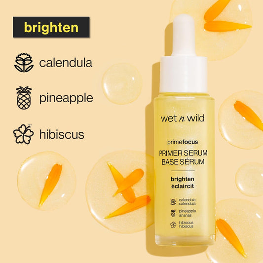 Prime Focus Facial Serum Primer Makeup Extending, Hydrating Face Skin Care Product, Reduces Fine Lines and Wrinkles, for Repairing Dry Skin, Retinol Alternative