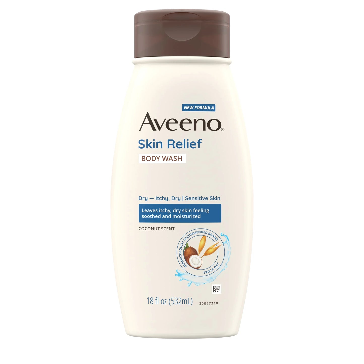 Skin Relief Body Wash + Coconut Scent, Dry Skin, 18 Fl. Oz